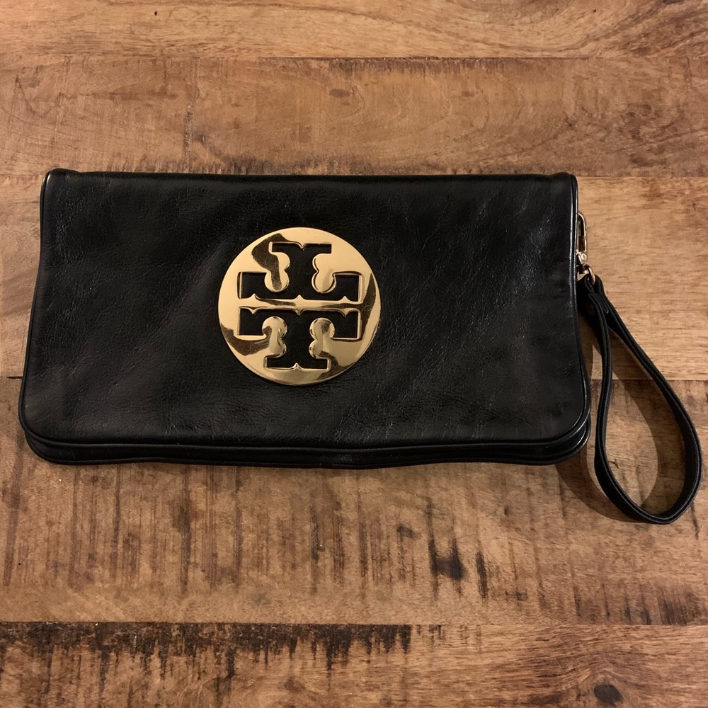 Tory Burch Leather Clutch Handbag